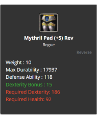 Mythril Set +5 Reb