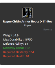 +9 Rogue Chitin Set