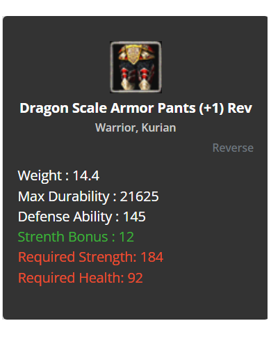 +1 Reverse Dragon Set