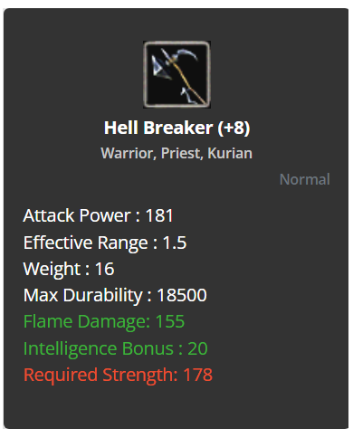 Hell Breaker +8