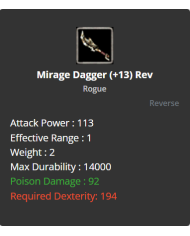 Mirage Dagger +13 (reverse)