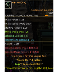 Reb +8 Elysium Staff