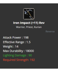 iron impact +11