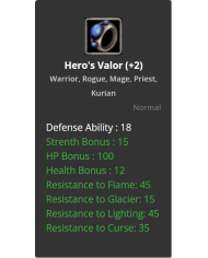 Hero's Valor
 +-2