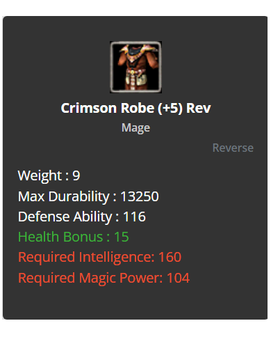 Crimson SET (+5) Rev