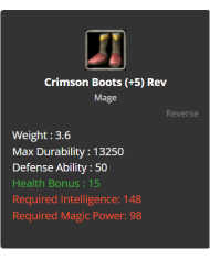 Crimson SET (+5) Rev