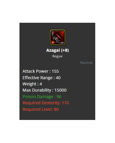 Azagai +8