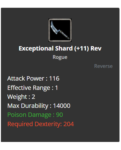 Exceptional Shard (+11) Rev