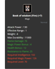 Book Of Wisdom (fire) +7