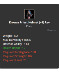 Krowaz Priest Set(+1) Rev