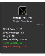 Mirage +11 Rev