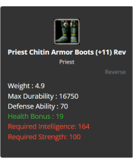 +9 Priest Chitin Set