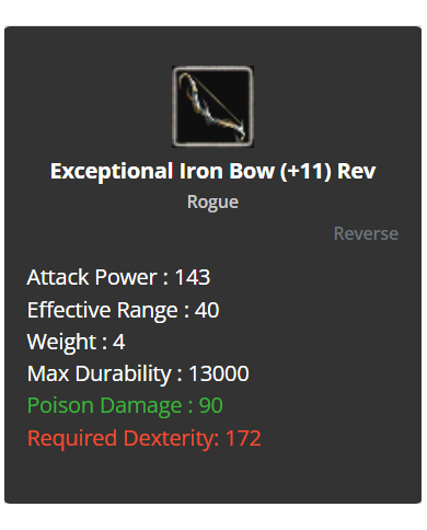 Exp İron Bow +11