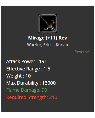 +11 Mirage Sword