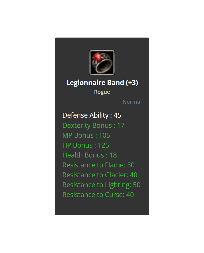 Legionnaire Band +3