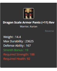 Dragon Scale Armor Pants +11