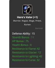 Hero's Valor +1