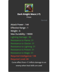 +7 Dark Knight Mace