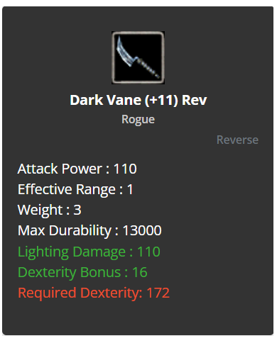 +9 Dark Vane