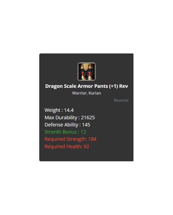 Dragon Set +1 reb