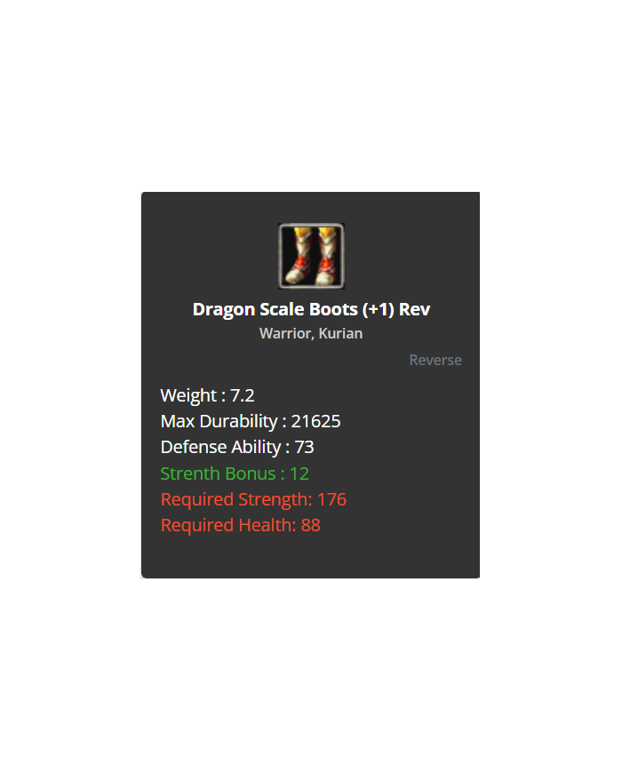 Dragon Set +1 reb