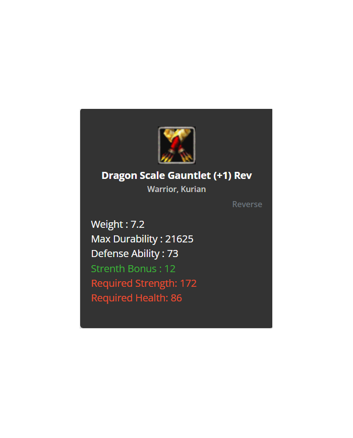 Dragon Set +1 reb